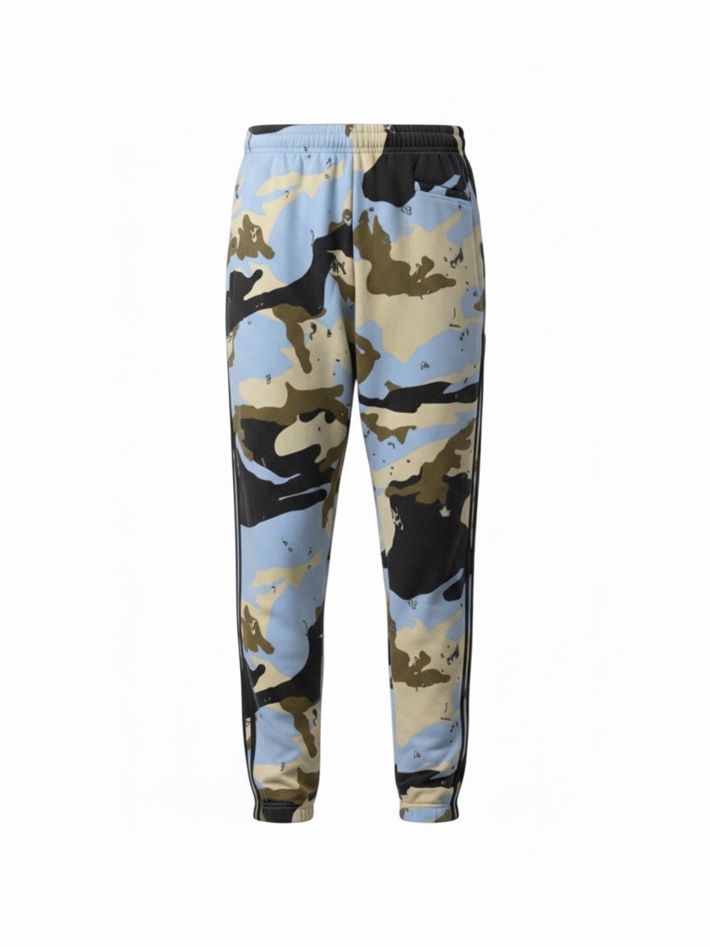 adidas Men's Blue, Olive & Black Camo Track Joggers